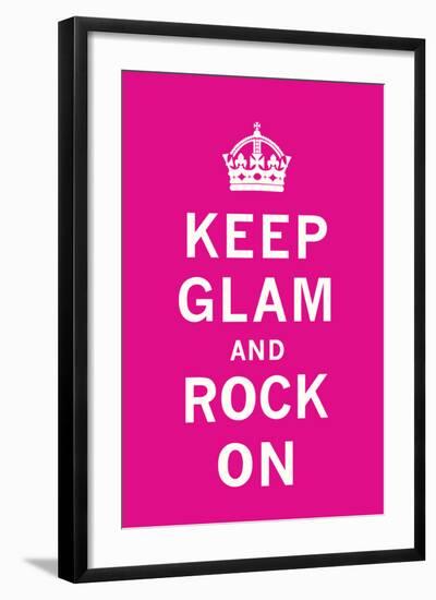 Keep Glam and Rock On II-The Vintage Collection-Framed Art Print