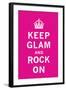 Keep Glam and Rock On II-The Vintage Collection-Framed Art Print