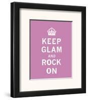 Keep Glam and Rock On-The Vintage Collection-Framed Art Print