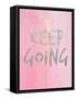 Keep Going-Victoria Brown-Framed Stretched Canvas