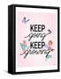 Keep Growing Butterflies-Gigi Louise-Framed Stretched Canvas