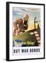 Keep Him Flying! Buy War Bonds Poster-Georges Schrieber-Framed Giclee Print