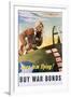 Keep Him Flying! Buy War Bonds Poster-Georges Schrieber-Framed Giclee Print