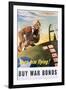 Keep Him Flying! Buy War Bonds Poster-Georges Schrieber-Framed Giclee Print