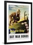 Keep Him Flying! Buy War Bonds Poster-Georges Schrieber-Framed Giclee Print