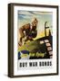 Keep Him Flying! Buy War Bonds Poster-Georges Schrieber-Framed Giclee Print