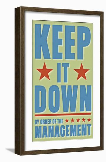 Keep It Down-John Golden-Framed Art Print