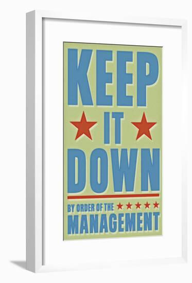 Keep It Down-John Golden-Framed Art Print