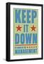 Keep It Down-John W^ Golden-Framed Art Print