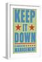 Keep It Down-John W^ Golden-Framed Art Print