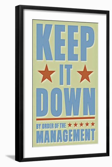 Keep It Down-John W^ Golden-Framed Art Print