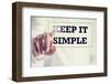 Keep it Simple on A Virtual Screen-Gajus-Framed Photographic Print