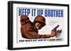 Keep it Up Brother War Production Poster-Clayton Kenny-Framed Giclee Print