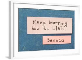 Keep Learning-Yury Zap-Framed Photographic Print