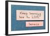 Keep Learning-Yury Zap-Framed Photographic Print