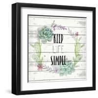 Keep Life Simple-Kimberly Allen-Framed Art Print