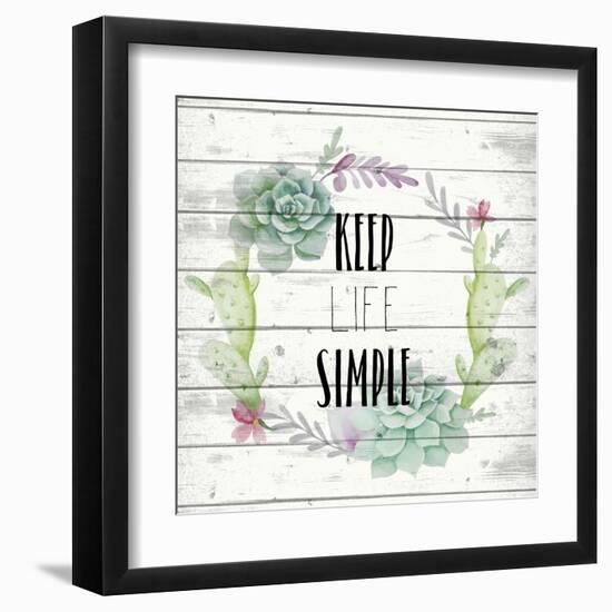 Keep Life Simple-Kimberly Allen-Framed Art Print