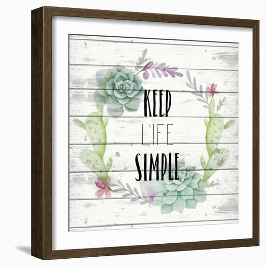 Keep Life Simple-Kimberly Allen-Framed Art Print