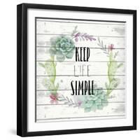 Keep Life Simple-Kimberly Allen-Framed Art Print