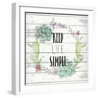 Keep Life Simple-Kimberly Allen-Framed Art Print