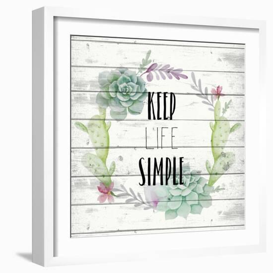 Keep Life Simple-Kimberly Allen-Framed Art Print