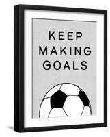 Keep Making Goals-Yass Naffas Designs-Framed Art Print