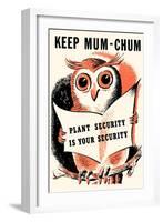 Keep Mum-Chum-null-Framed Art Print