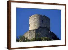 Keep of Chateau De La Roche-Guyon, Ile-De-France, France, 13th Century-null-Framed Giclee Print