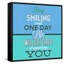 Keep Smiling 1-Lorand Okos-Framed Stretched Canvas