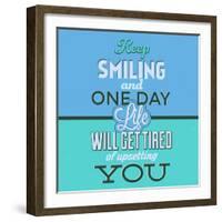 Keep Smiling 1-Lorand Okos-Framed Premium Giclee Print