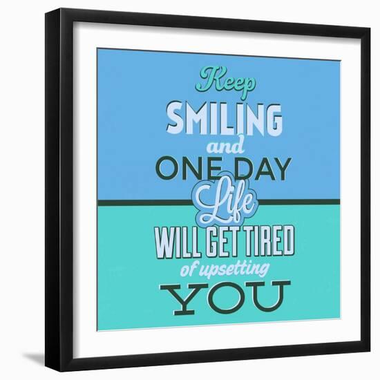 Keep Smiling 1-Lorand Okos-Framed Art Print