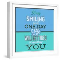 Keep Smiling 1-Lorand Okos-Framed Art Print