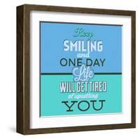 Keep Smiling 1-Lorand Okos-Framed Art Print