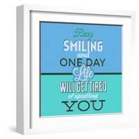 Keep Smiling 1-Lorand Okos-Framed Art Print