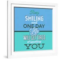 Keep Smiling 1-Lorand Okos-Framed Art Print