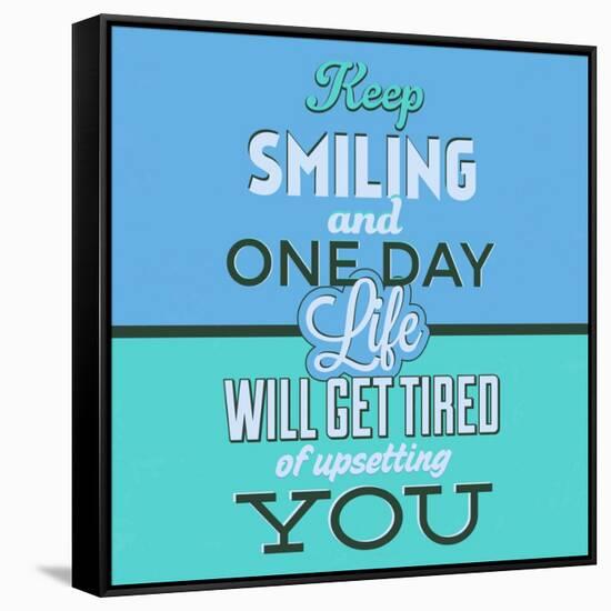 Keep Smiling 1-Lorand Okos-Framed Stretched Canvas