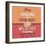 Keep Smiling-Lorand Okos-Framed Premium Giclee Print