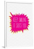 Keep Smiling-Moha London-Framed Giclee Print