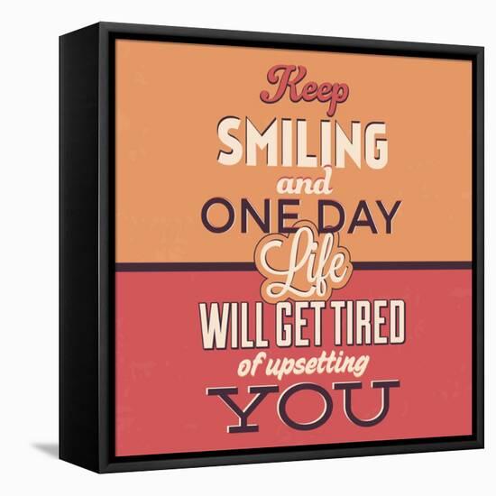 Keep Smiling-Lorand Okos-Framed Stretched Canvas