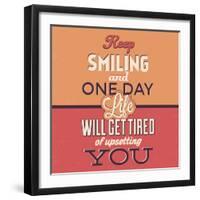 Keep Smiling-Lorand Okos-Framed Art Print