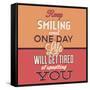 Keep Smiling-Lorand Okos-Framed Stretched Canvas