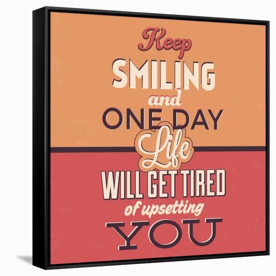 Keep Smiling-Lorand Okos-Framed Stretched Canvas