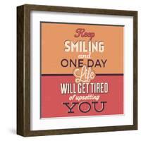 Keep Smiling-Lorand Okos-Framed Art Print