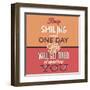 Keep Smiling-Lorand Okos-Framed Art Print