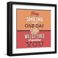 Keep Smiling-Lorand Okos-Framed Art Print