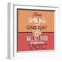 Keep Smiling-Lorand Okos-Framed Art Print