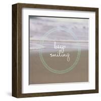 Keep Smiling-Lisa Hill Saghini-Framed Art Print