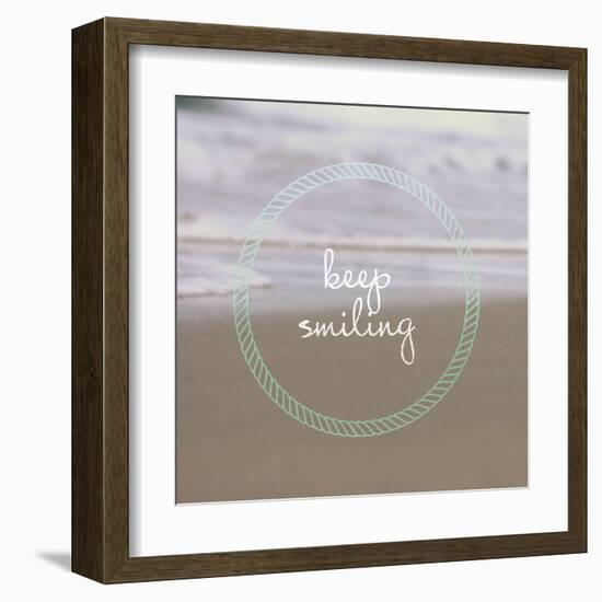 Keep Smiling-Lisa Hill Saghini-Framed Art Print