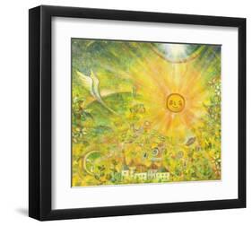 Keep the Sun in Your Mind in Gold Color-Miyuki Hasekura-Framed Giclee Print