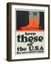 "Keep These Off the U.S.A.: Buy More Liberty Bonds", 1918-John Norton-Framed Giclee Print